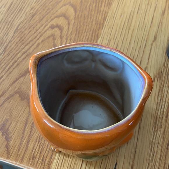 Orange Owl Ceramic Planter - Picture 6 of 6